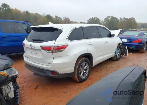 2016 Toyota Highlander Le Plus V6 из США, поврежденный, VIN 5TDZKRFH4GS171859